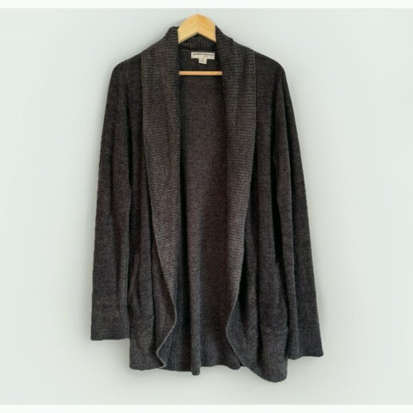 BAREFOOT DREAMS Women’s Gray CIRCLE CARDI Cardigan CozyChic Lite Size XL Gray - Picture 1 of 11